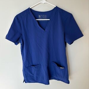 FIGS double pocket scrub top purple size XS